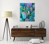 Iris-Scott,Modern & Contemporary,Floral & Botanical,Landscape & Nature,Impressionism,Cactus,finger paint,plants,succulent,