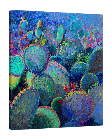 Iris-Scott,Modern & Contemporary,Landscape & Nature,Impressionism,surreal,finger paint,nature,scenic,landscape,floral,cactus,,