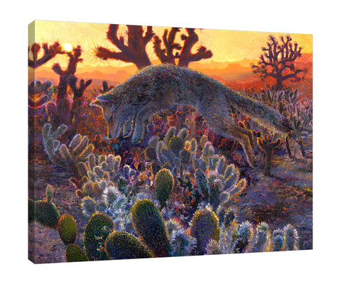 Iris-Scott,Modern & Contemporary,Animals,Landscape & Nature,Impressionism,surreal,finger paint,animal,nature,scenic,landscape,desert,cactus,,