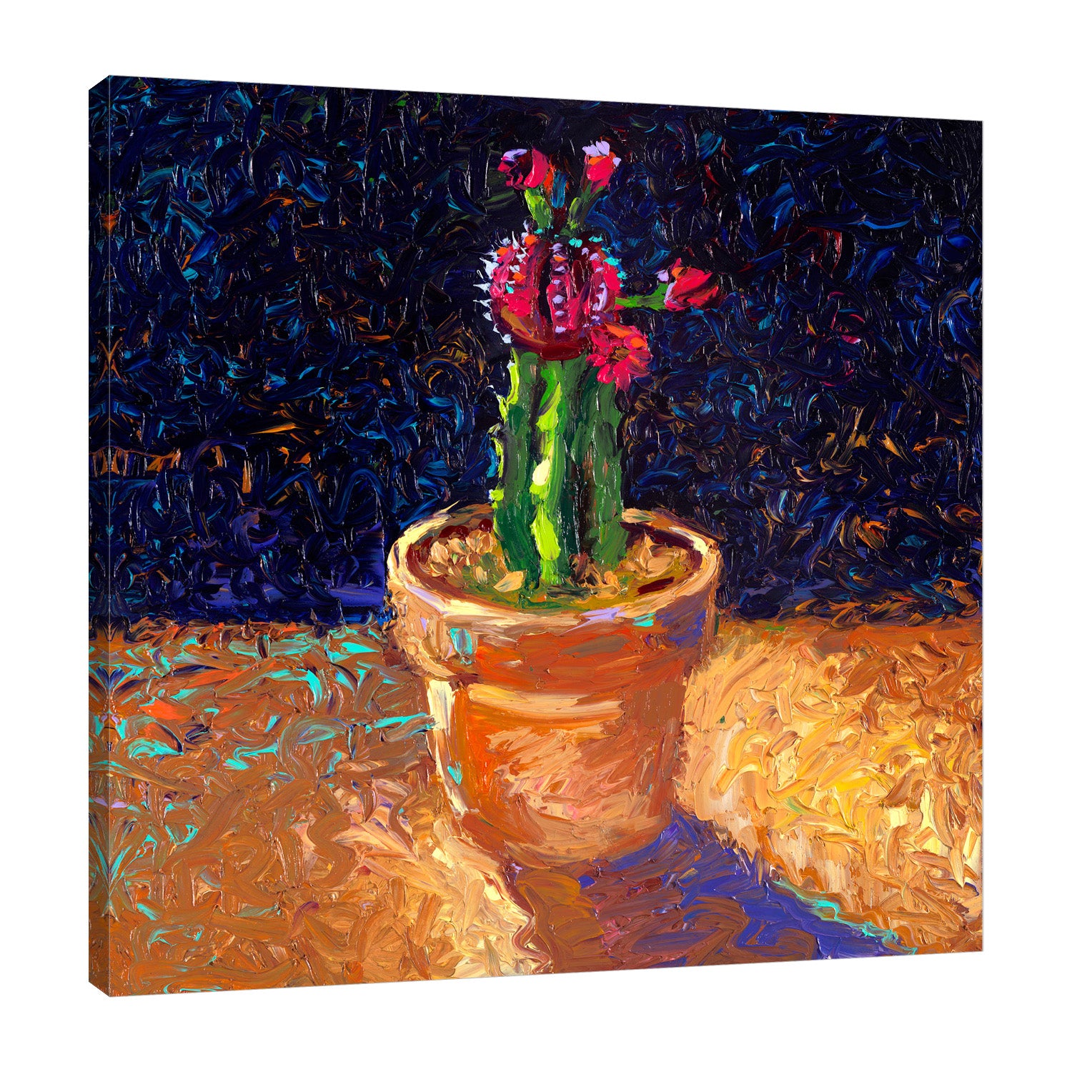 Iris-Scott,Modern & Contemporary,Animals,Landscape & Nature,Abstract,Impressionism,surreal,finger paint,floral,cactus,plant,pot,,